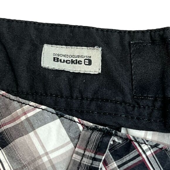 Hurley gray and purple plaid shorts size 36 - Picture 12 of 15
